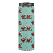 Red Kardinal Lovers on Scooter Thermosbecher (Rückseite)