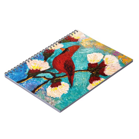 Red Kardinal Notebook Notizblock (Linke Seite)