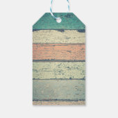 Red Kardinal on Wooden Stump Vielen Dank Geschenkanhänger (Rückseite)