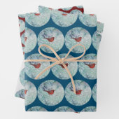 Red Kardinal Snow Winter Art Wrapper Papier (Beispiel)