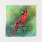 Red Kardinal Tapestry Wandteppich (Vorderseite)