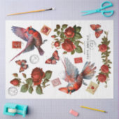 Red Kardinals Clipart Tissue Paper Seidenpapier (Basteln)