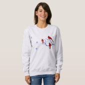 Red Kardinals Weihnachtsgeschenk Sweatshirt (Vorne ganz)
