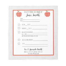 Red Kariert Apple School Entschuldigung