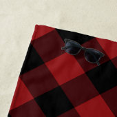 Red Kariert Beach Handtuch (Beispiel)