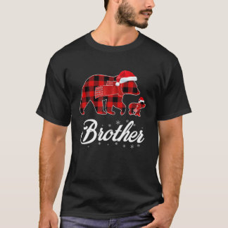 Red Kariert Brother Bear One Cubs Match Buffalo P T-Shirt