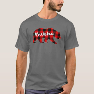 Red Kariert Bubba Bear Buffalo Family Pajama Chris T-Shirt