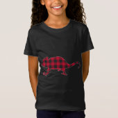 Red Kariert Chameleon Christmas Matching Buffalo F T-Shirt (Vorderseite)