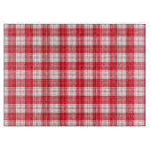 Red Kariert Cutting Board Schneidebrett (Vorderseite)