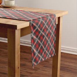 Red Kariert Flannel Lumberjack Design Großer Tischläufer