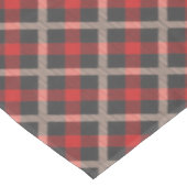 Red Kariert Flannel Lumberjack Design Tischdecke (Schrägansicht)