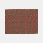 Red Kariert Fleece Blanket (Vorderseite (Horizontal))