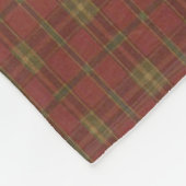 Red Kariert Fleece Blanket (Ecke)