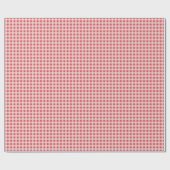 Red Kariert Gingham Country Farm Einfach Geschenkpapier (Flach)