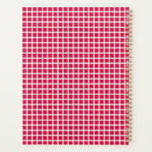 Red Kariert Gingham Planer Mental Health Zitat (Rückseite)