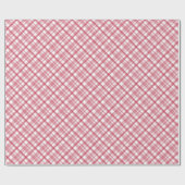 Red Kariert Holiday Weihnachten Geschenkpapier (Flach)