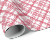 Red Kariert Holiday Weihnachten Geschenkpapier (Rolleneckpunkt)