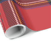 Red Kariert Holiday Wrapping Paper Geschenkpapier (Rolleneckpunkt)