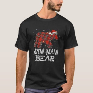 Red Kariert Maw Maw Bär Buffalo Familie Pajama Chr T-Shirt