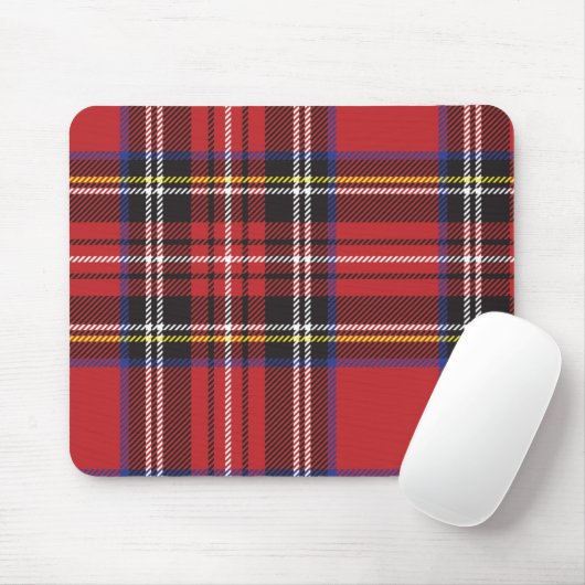 Red Kariert Mousepad (Mit Mouse)