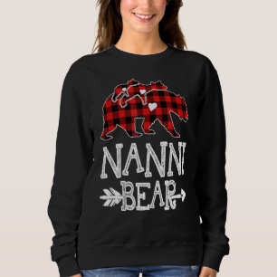 Red Kariert Nanni Bear Two Cub Matching Buffalo Pa Sweatshirt