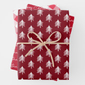 Red Kariert Patterns Weihnachtswrapping Paper Shee Geschenkpapier Set (Beispiel)