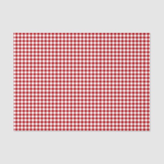 Red Kariert, Red Gingham Seidenpapier (Vorderseite)