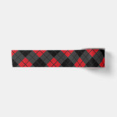 Red Kariert Ribbon Satinband (Vorderseite)