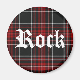 Red Kariert Rock - Magnet