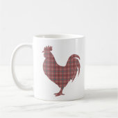Red Kariert Rooster Kaffeetasse (Links)