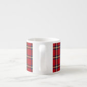 Red Kariert, Royal Stewart Tartan Espressotasse (Rückseite)