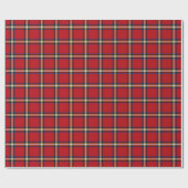 Red Kariert, Royal Stewart Tartan Geschenkpapier (Flach)