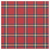 Red Kariert, Royal Stewart Tartan Stoff (Nahaufnahme)