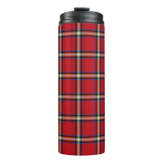 Red Kariert, Royal Stewart Tartan Thermosbecher (Vorderseite)