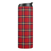 Red Kariert, Royal Stewart Tartan Thermosbecher (Nach links gedreht)