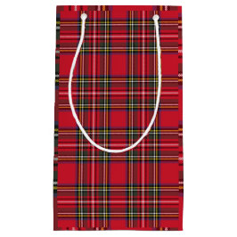 Red Kariert Scott Tartan Holiday Gift Bag Kleine Geschenktüte
