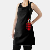 Red Kariert Snowman in Pocket Buffalo Schürze (InSitu)