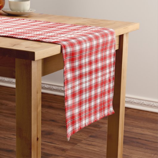 Red Kariert Table Runner Großer Tischläufer (Beispiel)