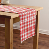 Red Kariert Table Runner Kurzer Tischläufer (Beispiel)