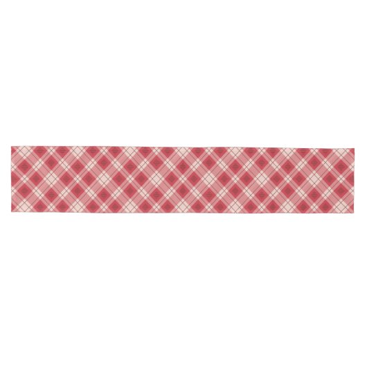 Red Kariert Table Runner Mittelgroßer Tischläufer (Horizontal)