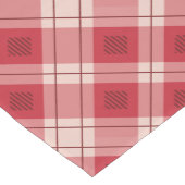 Red Kariert Table Runner Mittelgroßer Tischläufer (Ecke)