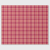 Red Kariert Tartan Geschenkpapier (Flach)