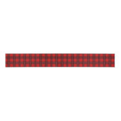 Red Kariert Tartan Holiday Ripsband (Vorderseite)