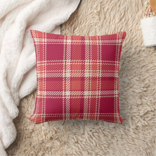 Red Kariert Tartan Kissen