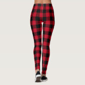 Red Kariert Tartan Leggings (Rückseite)