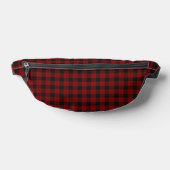 RED KARIERT TARTAN PATTERN BAUCHTASCHE (Ablage )