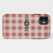 Red Kariert Typografy ZUHAUSE Country Pattern Case-Mate iPhone Hülle (Rückseite (Horizontal))