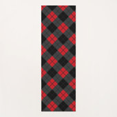 Red Kariert Yoga Mat Yogamatte (Vorderseite)