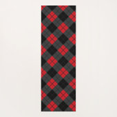 Red Kariert Yoga Mat Yogamatte (Rückseite)