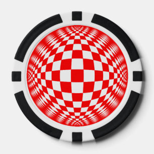"Red Karo Ball" Poker-Chip-Set Pokerchips